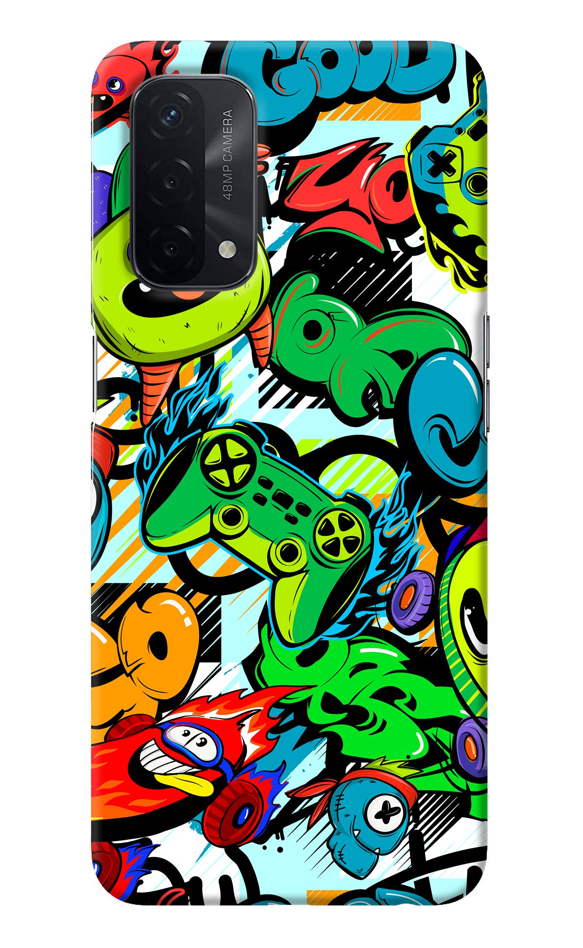 Game Doodle Oppo A74 5G Back Cover