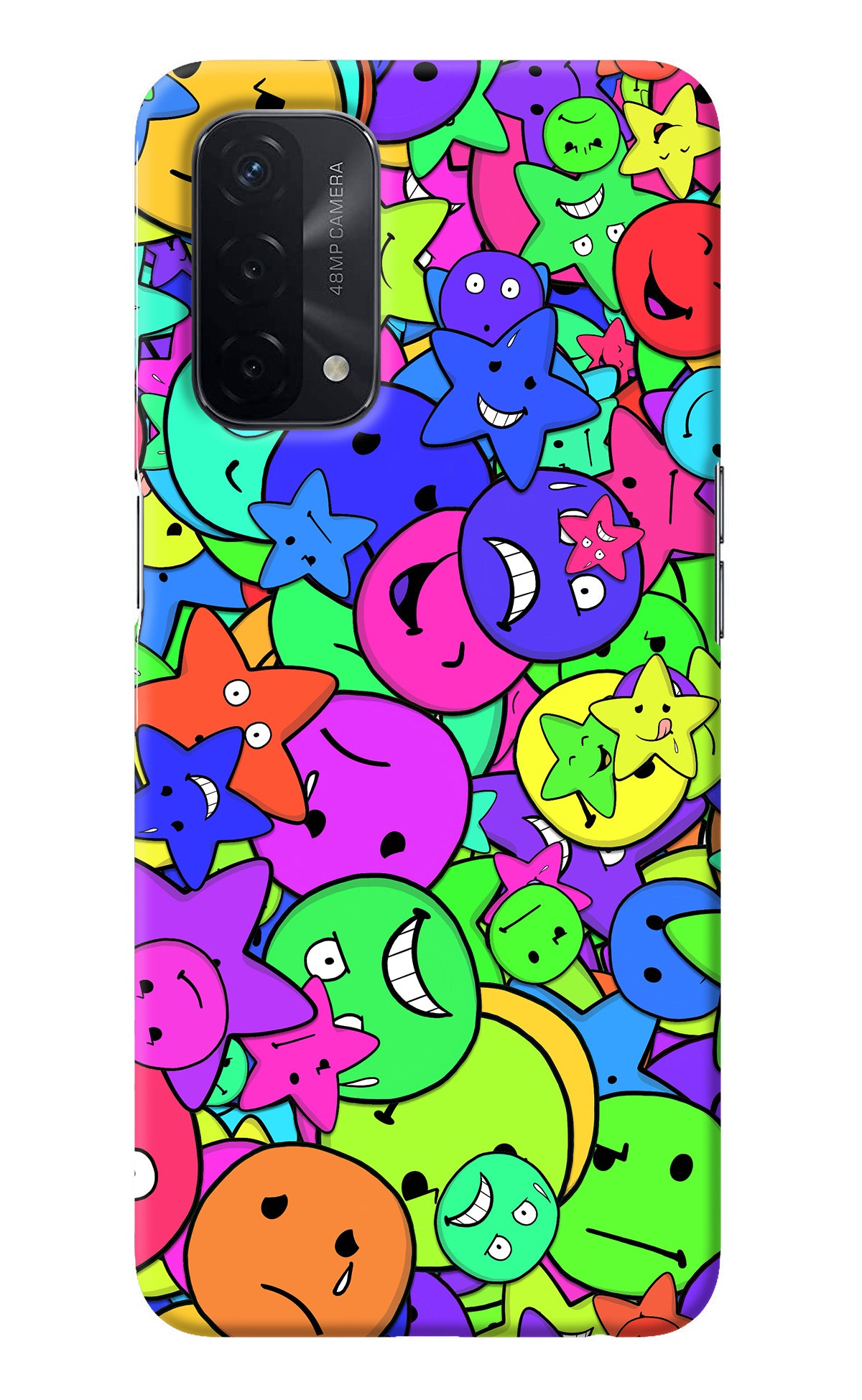 Fun Doodle Oppo A74 5G Back Cover