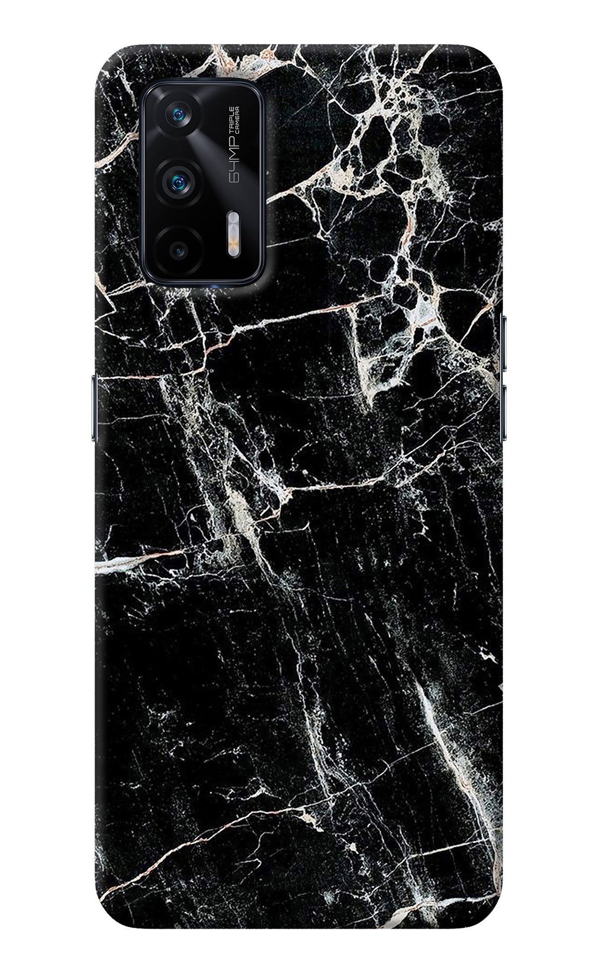 Black Marble Texture Realme X7 Max Back Cover