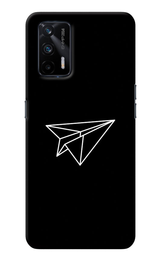 Paper Plane White Realme X7 Max Back Cover