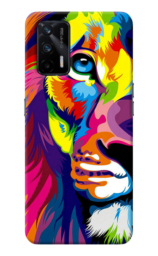 Lion Half Face Realme X7 Max Back Cover