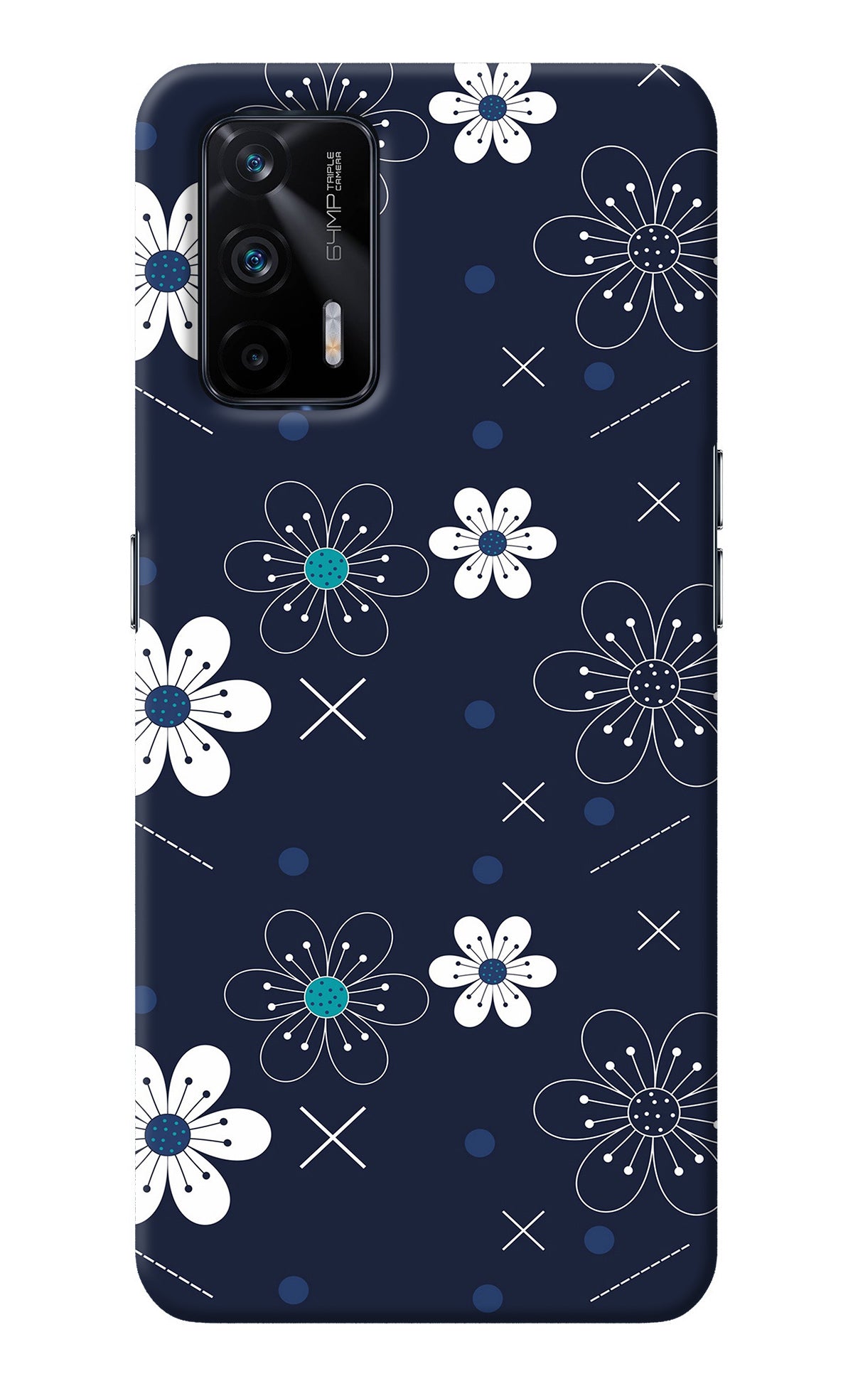 Flowers Realme X7 Max Back Cover