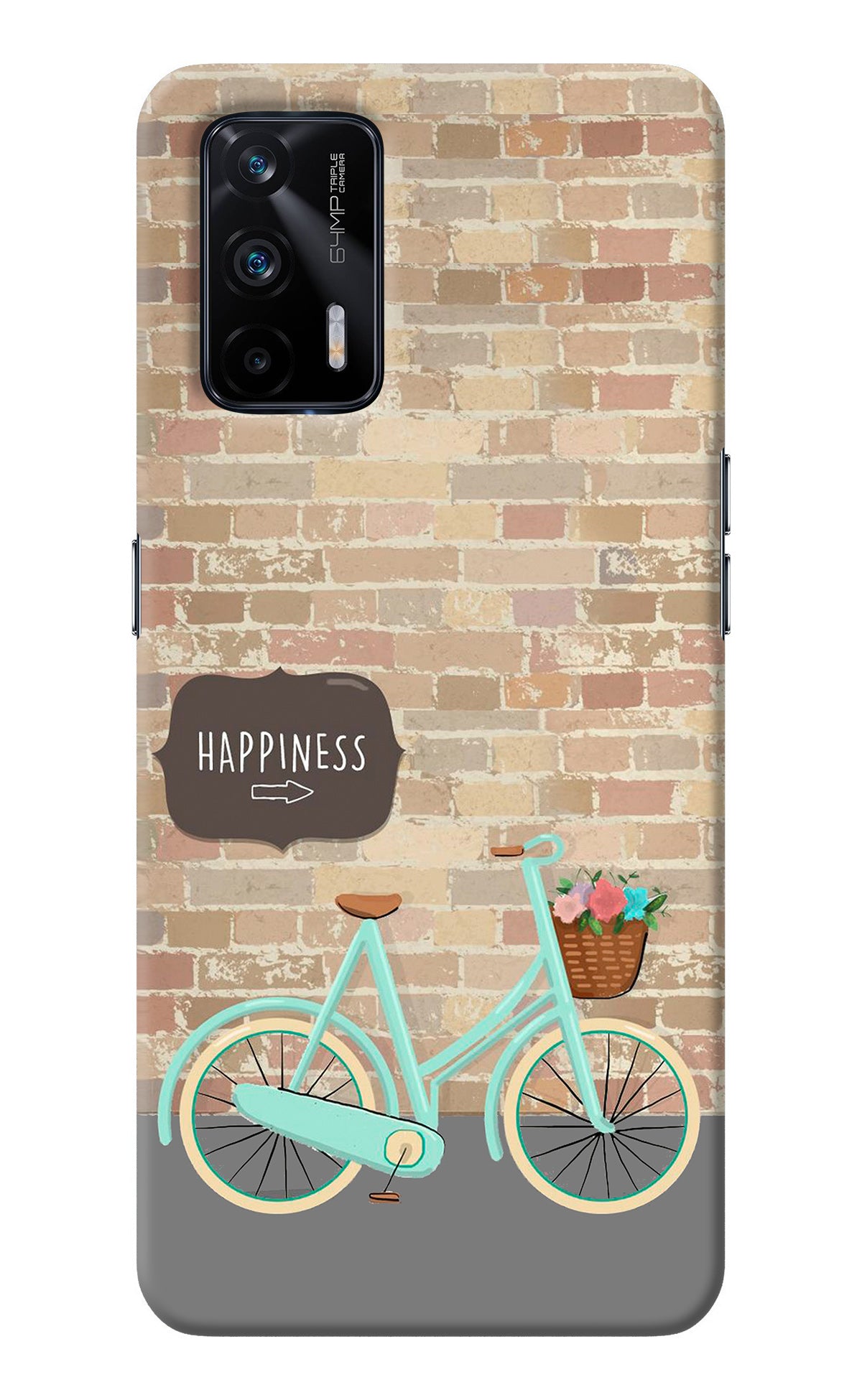 Happiness Artwork Realme X7 Max Back Cover