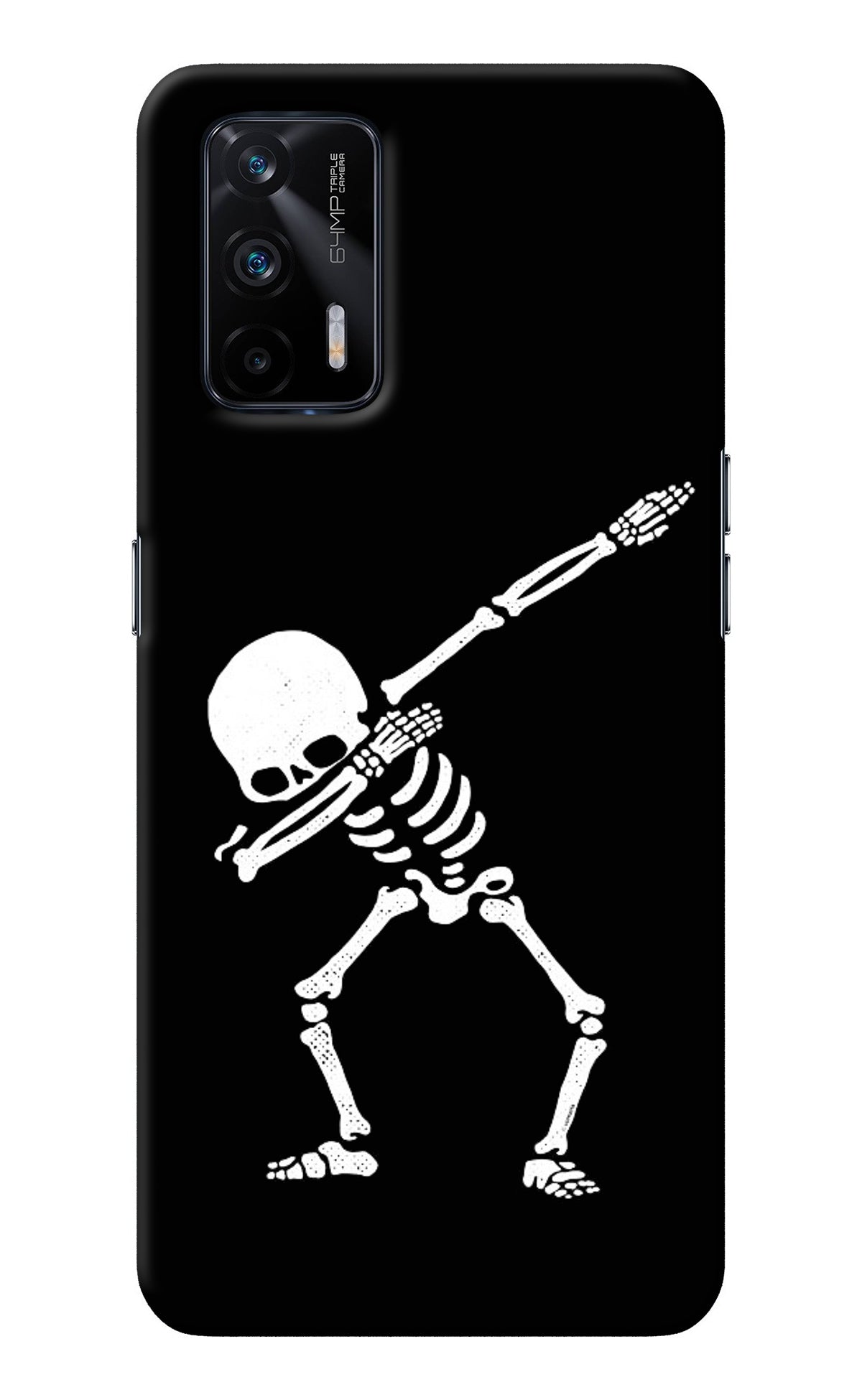 Dabbing Skeleton Art Realme X7 Max Back Cover