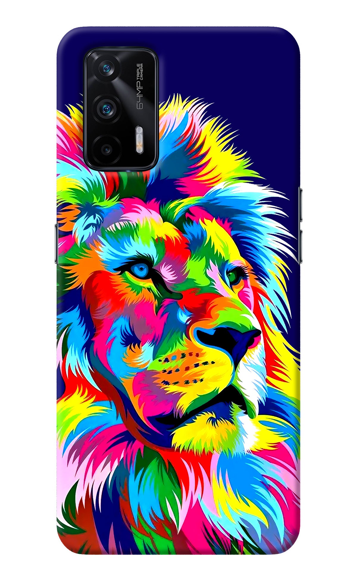 Vector Art Lion Realme X7 Max Back Cover