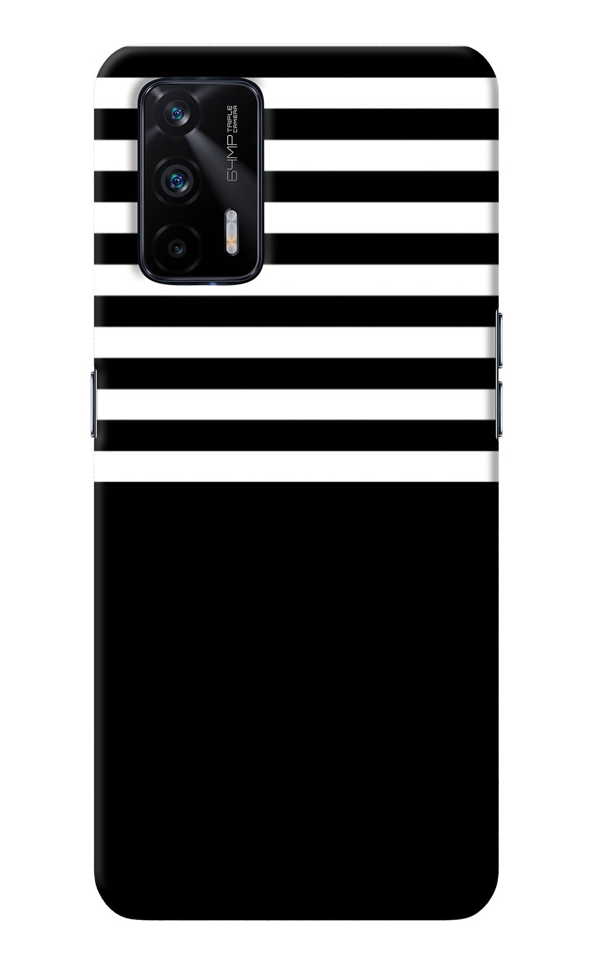 Black and White Print Realme X7 Max Back Cover