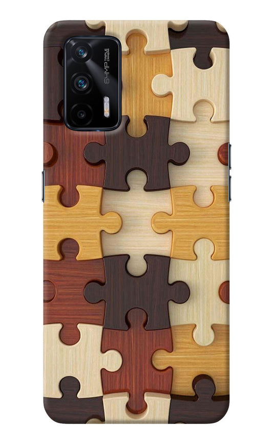 Wooden Puzzle Realme X7 Max Back Cover