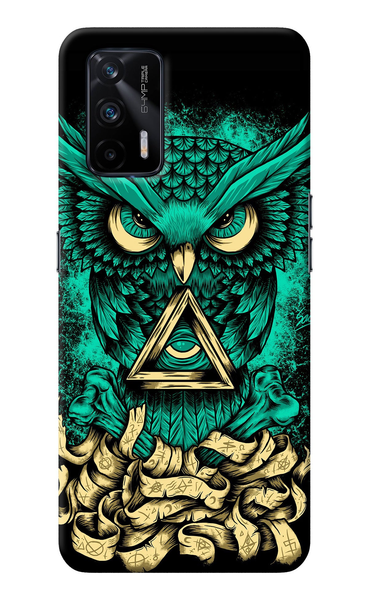 Green Owl Realme X7 Max Back Cover