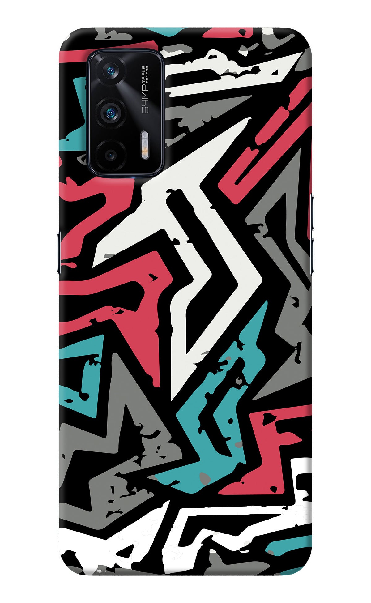 Geometric Graffiti Realme X7 Max Back Cover