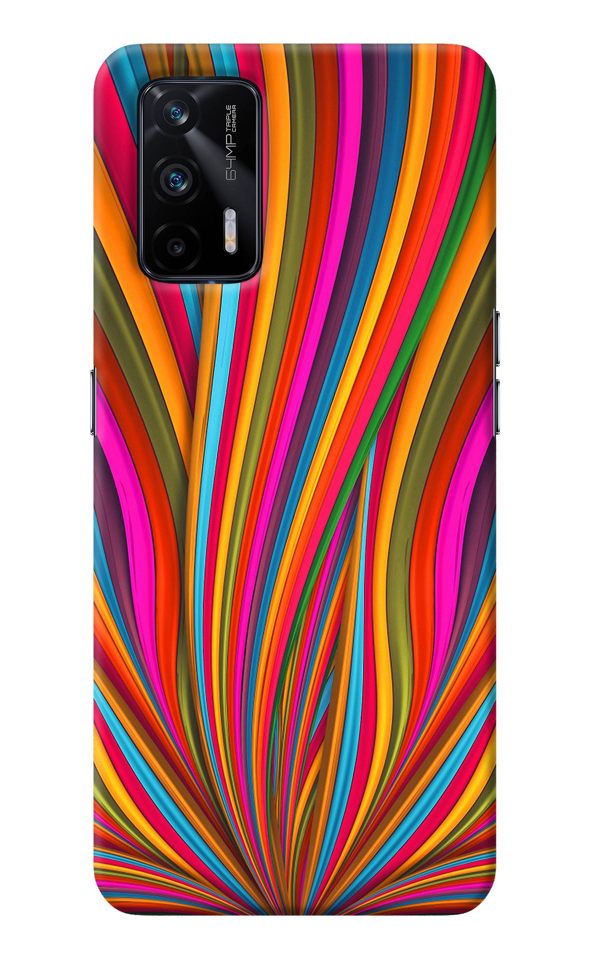 Trippy Wavy Realme X7 Max Back Cover