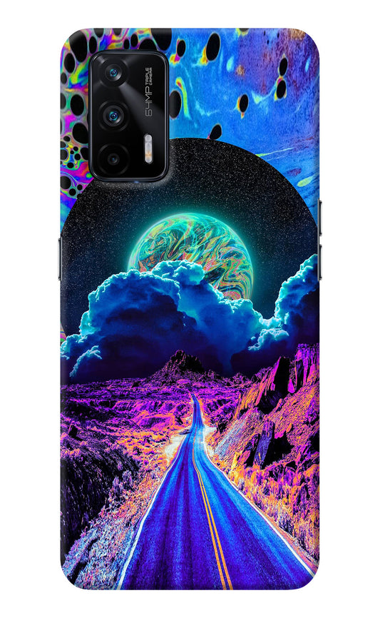 Psychedelic Painting Realme X7 Max Back Cover