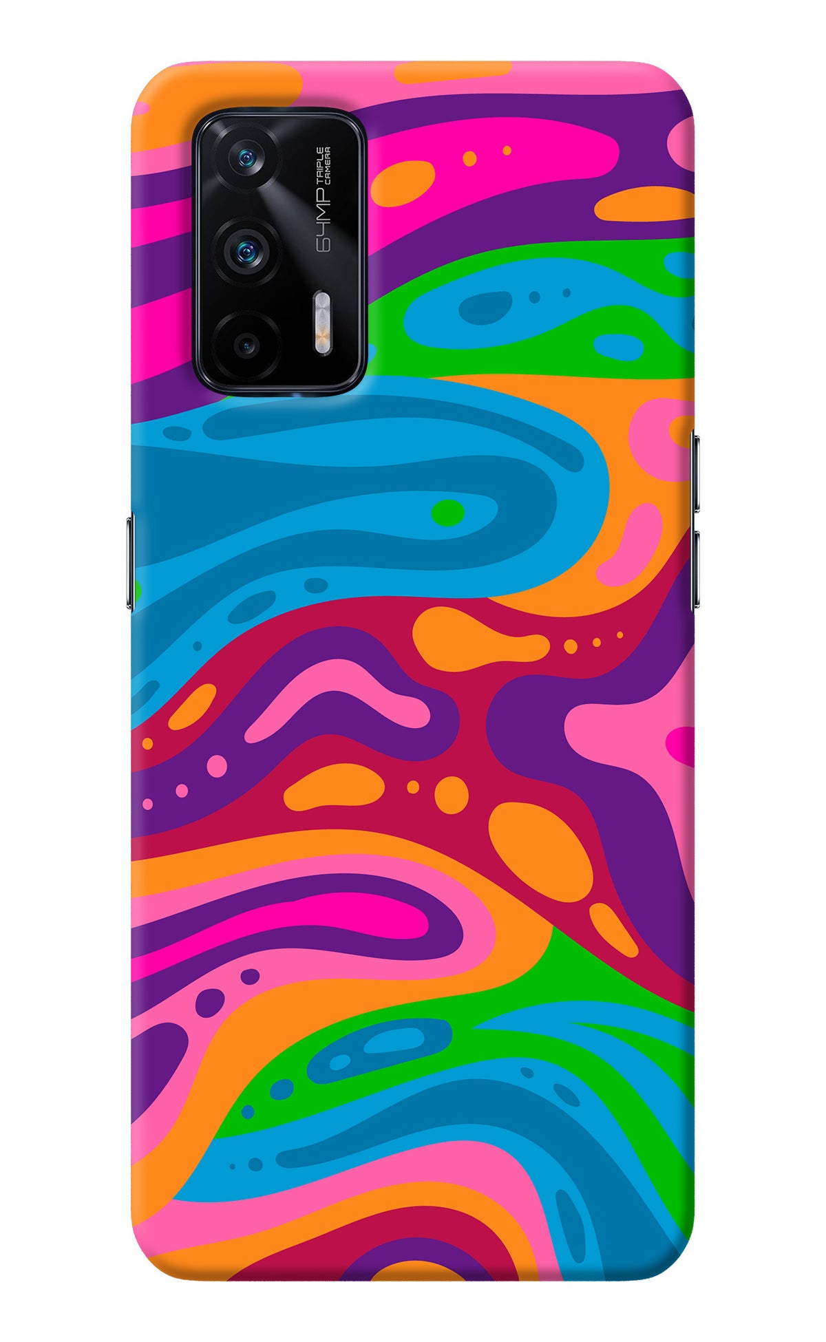 Trippy Pattern Realme X7 Max Back Cover