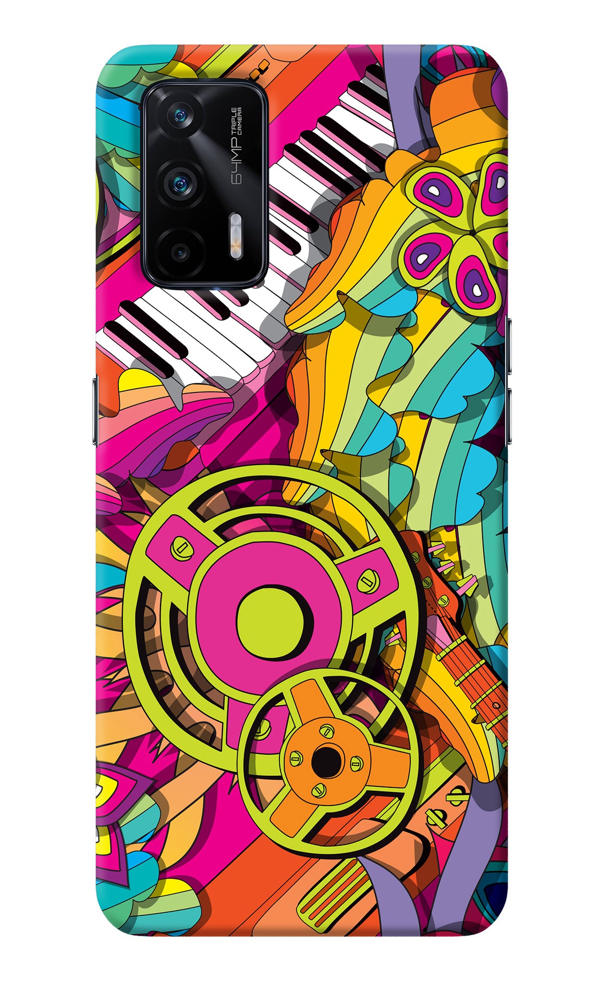 Music Doodle Realme X7 Max Back Cover