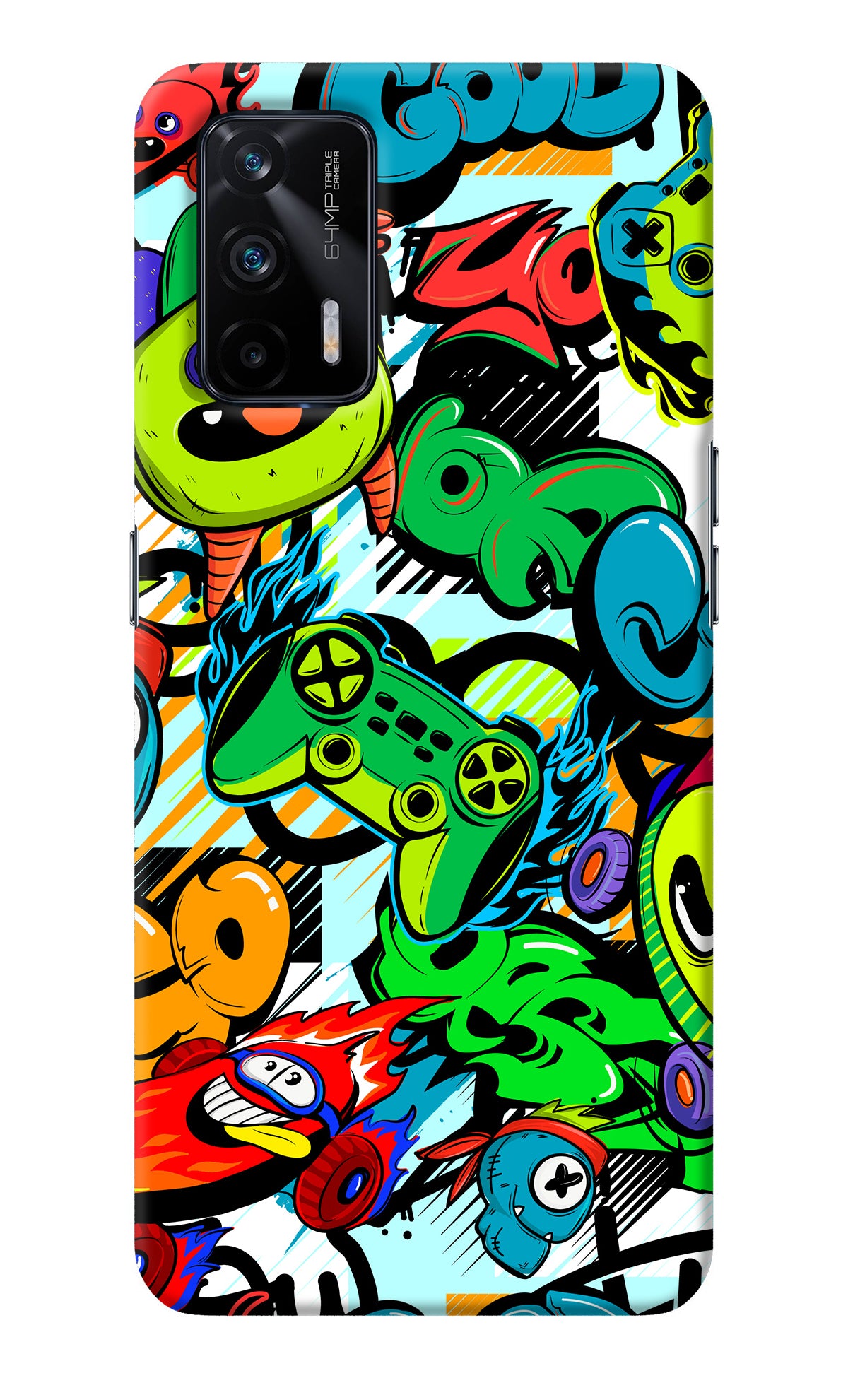 Game Doodle Realme X7 Max Back Cover