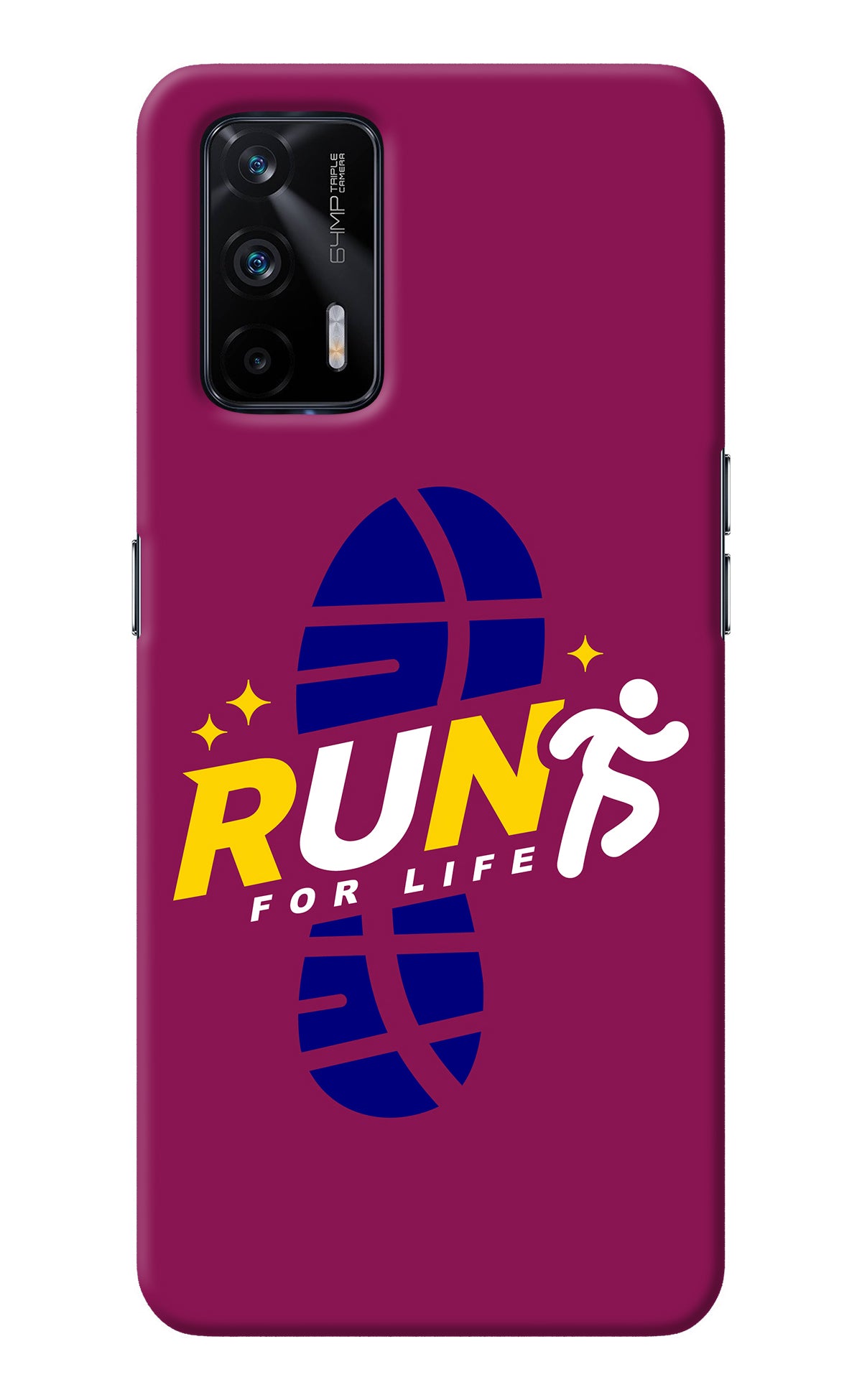 Run for Life Realme X7 Max Back Cover