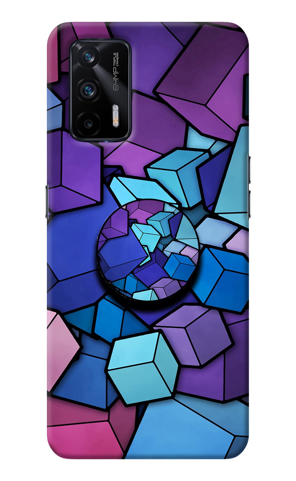 Cubic Abstract Realme X7 Max Pop Case