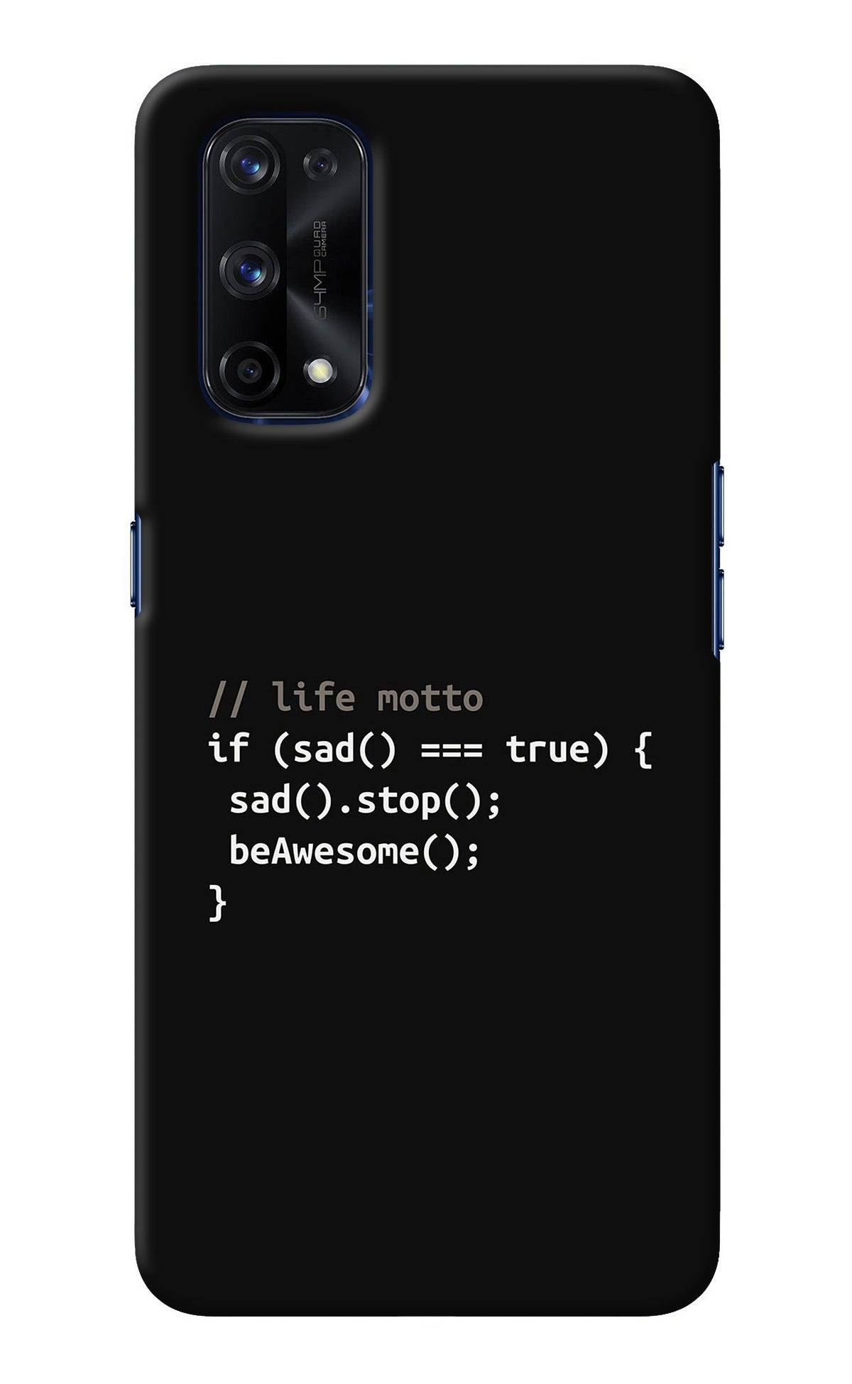 Life Motto Code Realme X7 Pro Back Cover