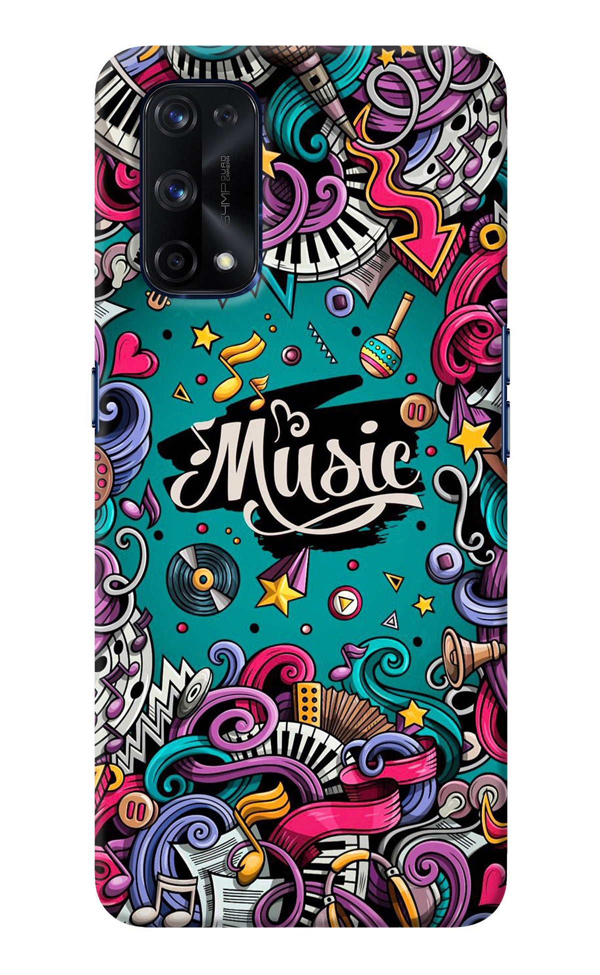 Music Graffiti Realme X7 Pro Back Cover