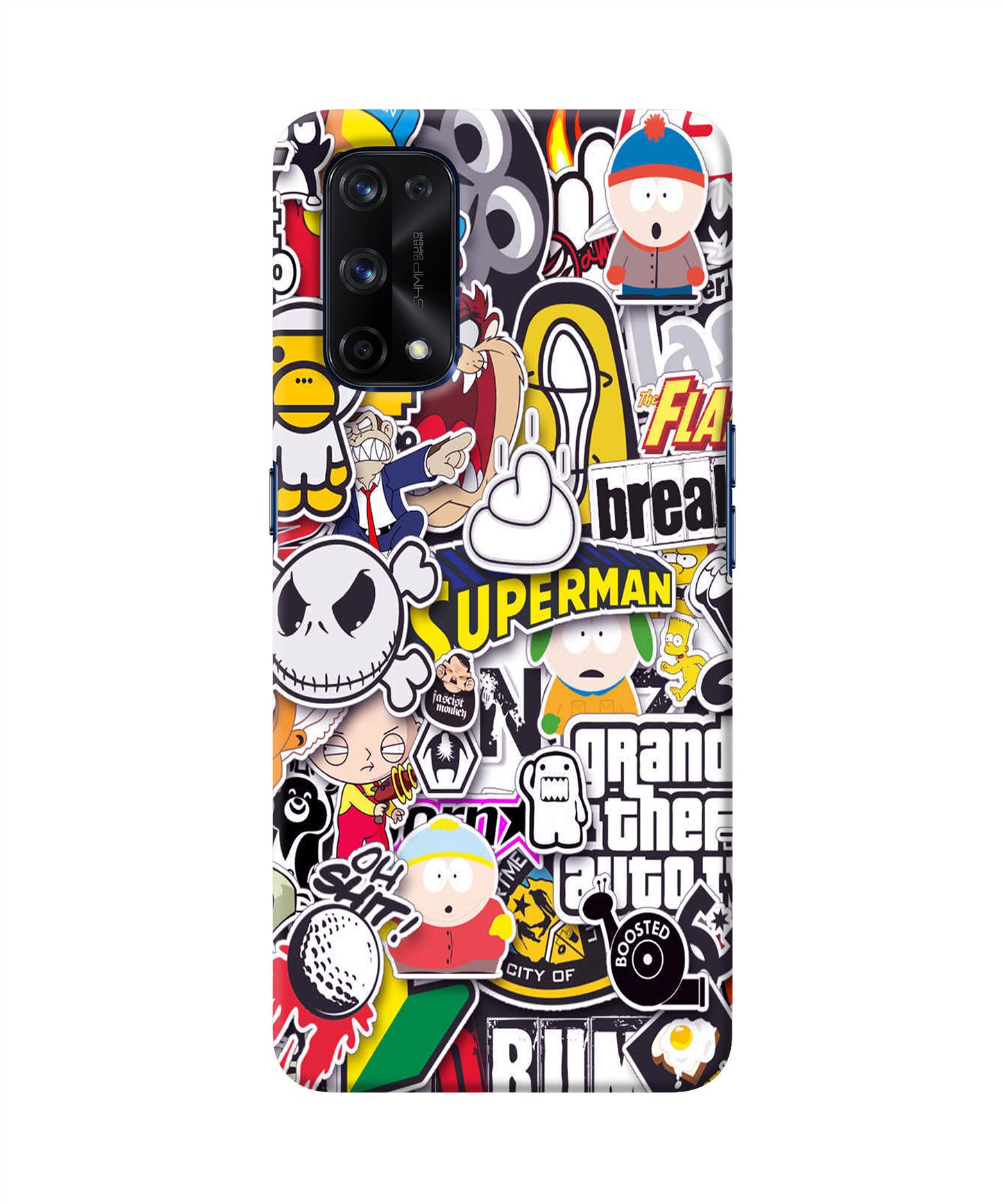 Sticker Bomb Realme X7 Pro Back Cover