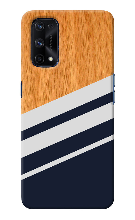 Blue and white wooden Realme X7 Pro Back Cover