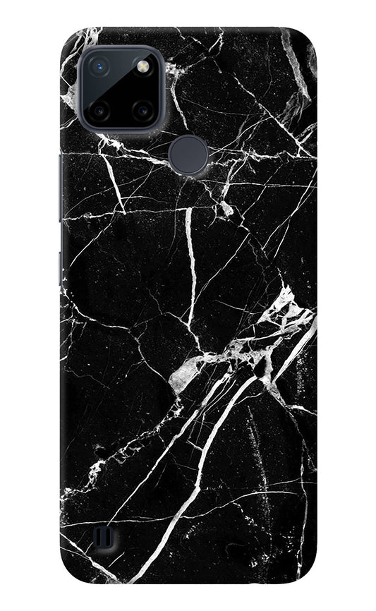Black Marble Pattern Realme C21Y/C25Y Back Cover