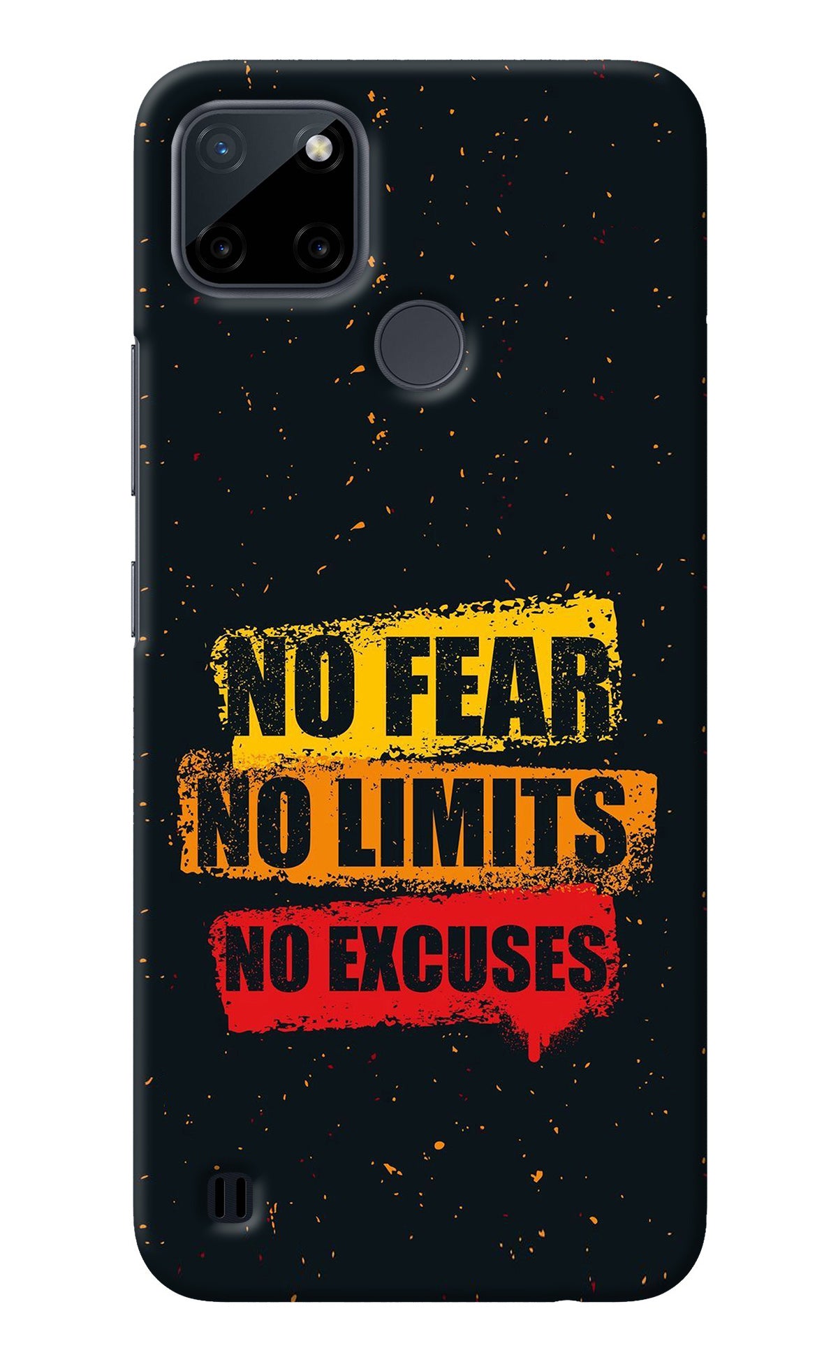 No Fear No Limits No Excuse Realme C21Y/C25Y Back Cover