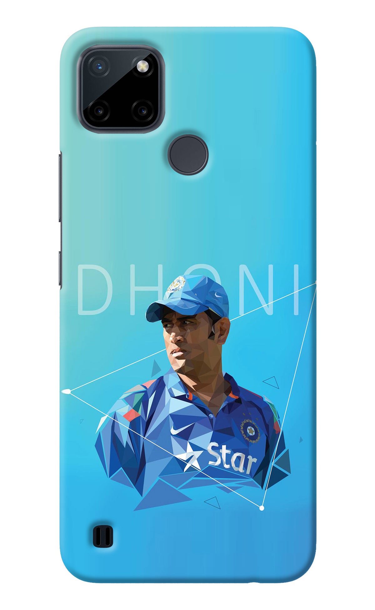 Dhoni Artwork Realme C21Y/C25Y Back Cover