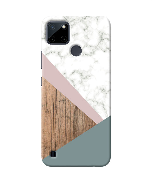 Marble wood Abstract Realme C21Y/C25Y Back Cover