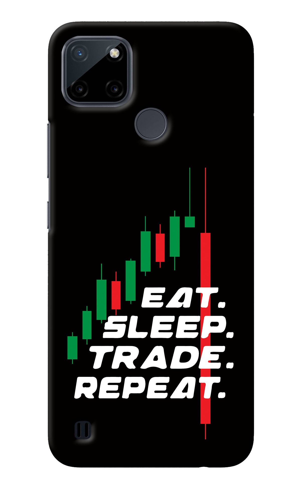 Eat Sleep Trade Repeat Realme C21Y/C25Y Back Cover