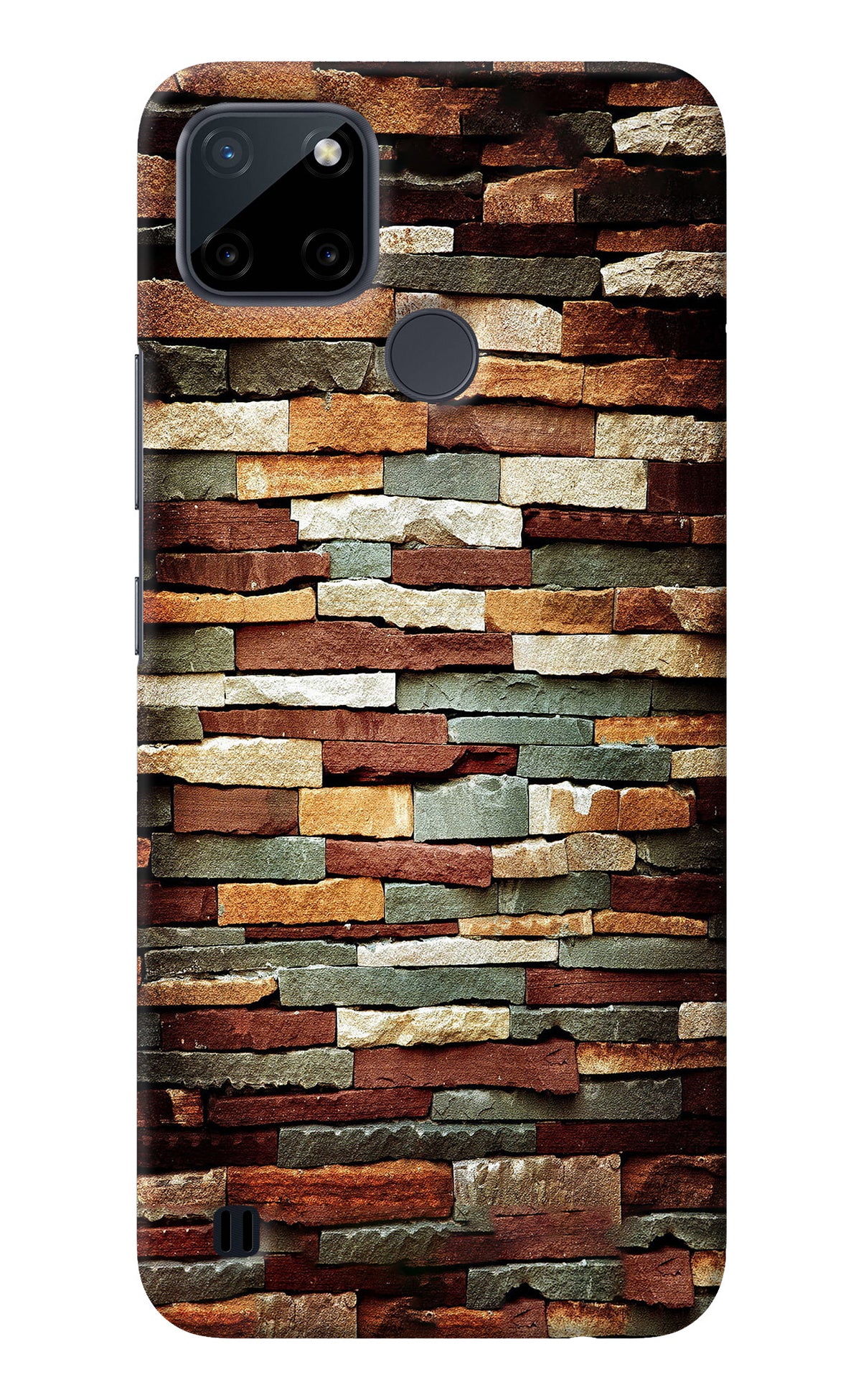 Bricks Pattern Realme C21Y/C25Y Back Cover