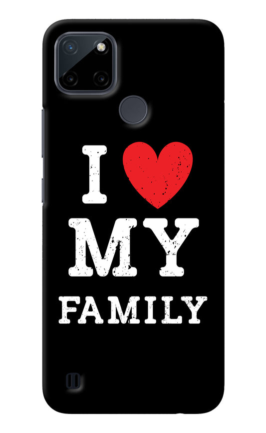 I Love My Family Realme C21Y/C25Y Back Cover