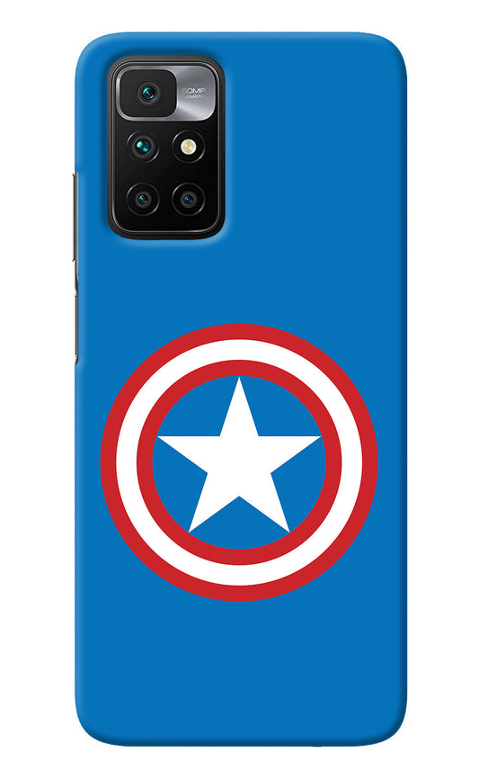 Captain America Logo Redmi 10 Prime Back Cover