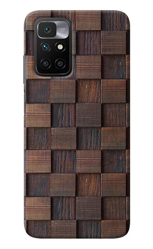 Wooden Cube Design Redmi 10 Prime Back Cover