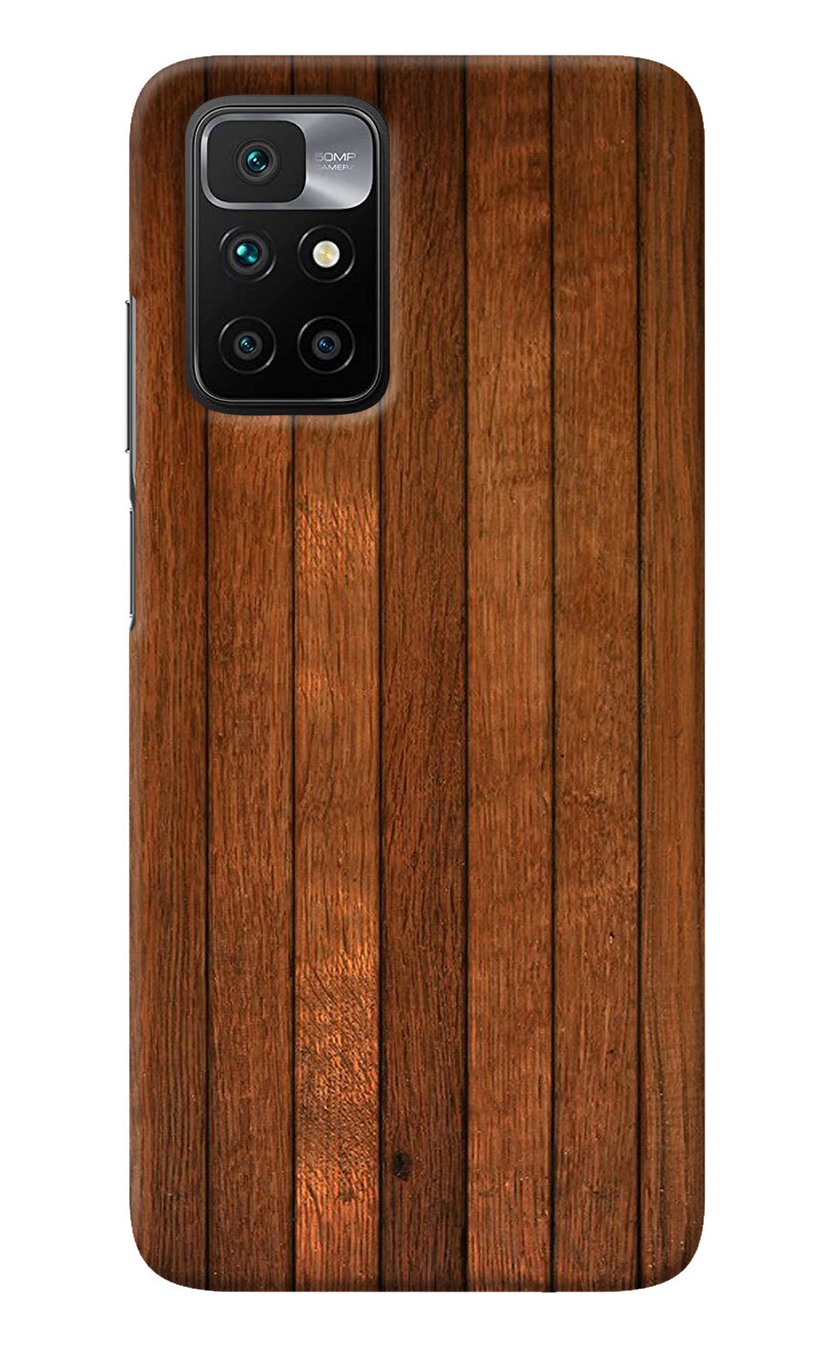 Wooden Artwork Bands Redmi 10 Prime Back Cover