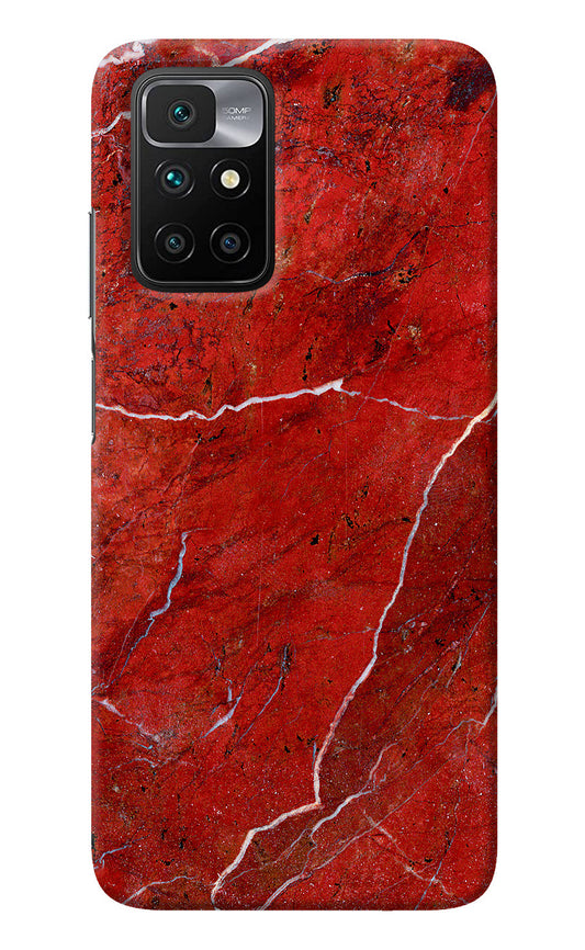 Red Marble Design Redmi 10 Prime Back Cover