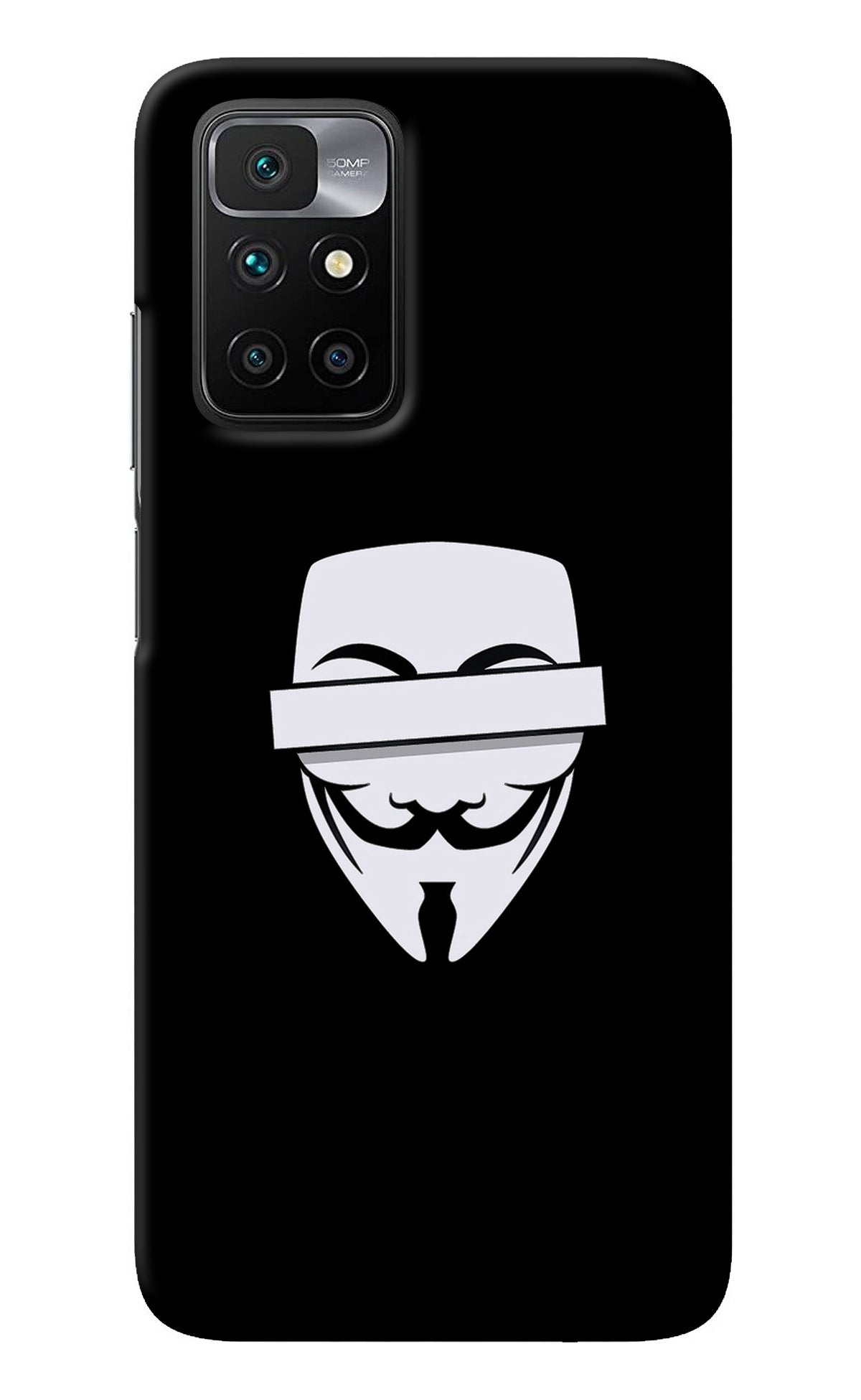 Anonymous Face Redmi 10 Prime Back Cover