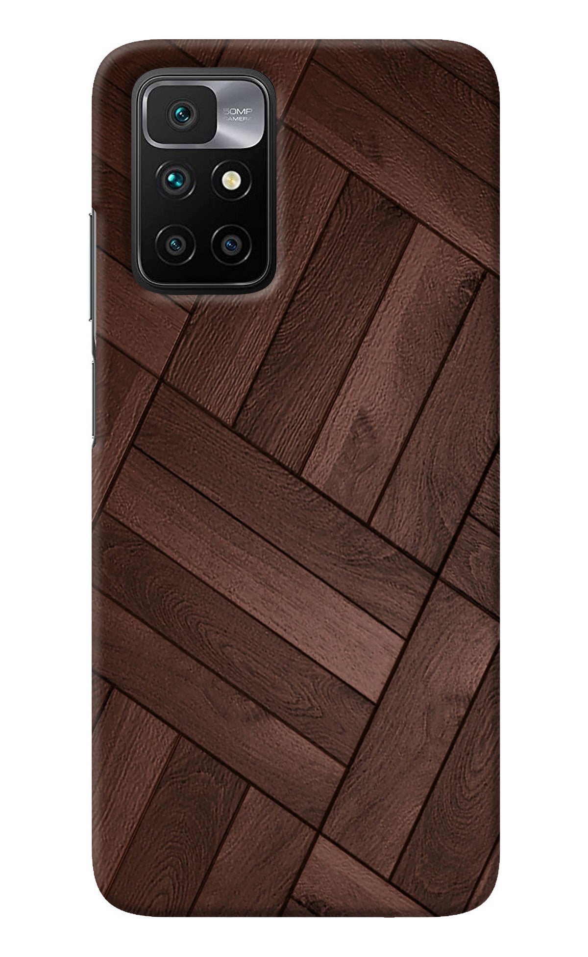 Wooden Texture Design Redmi 10 Prime Back Cover