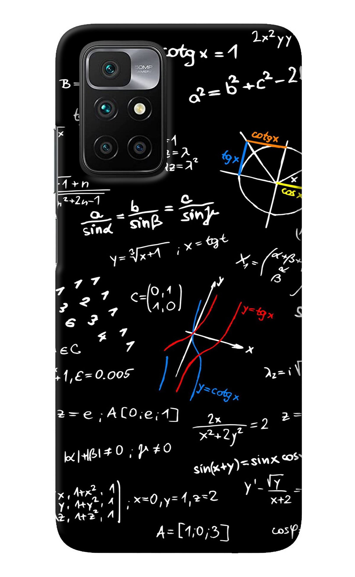 Mathematics Formula Redmi 10 Prime Back Cover