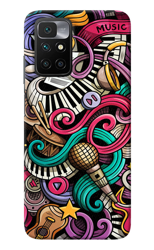 Music Abstract Redmi 10 Prime Back Cover