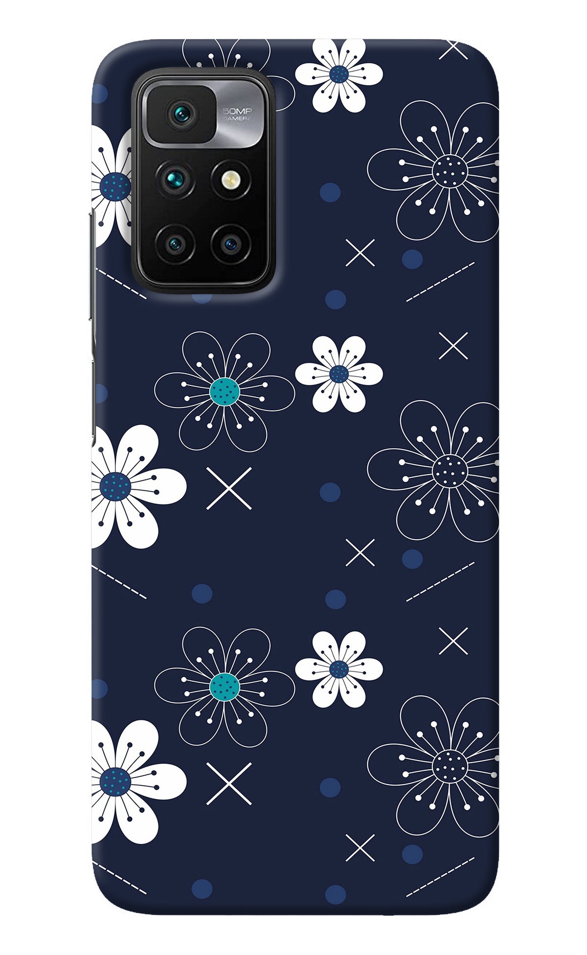 Flowers Redmi 10 Prime Back Cover