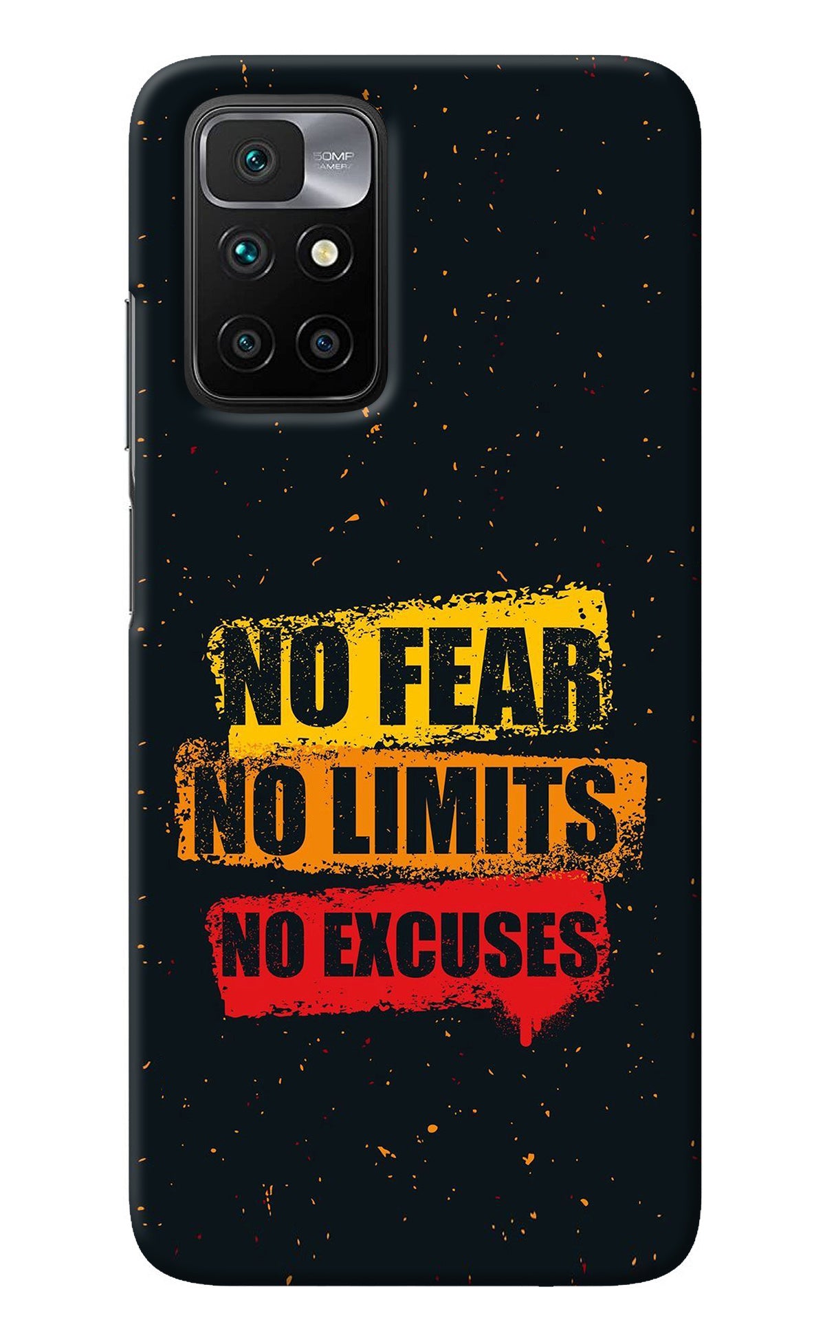 No Fear No Limits No Excuse Redmi 10 Prime Back Cover