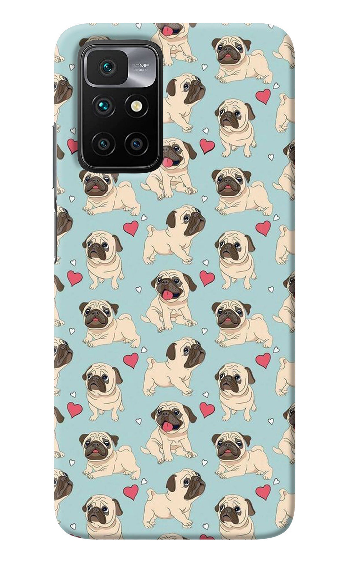 Pug Dog Redmi 10 Prime Back Cover