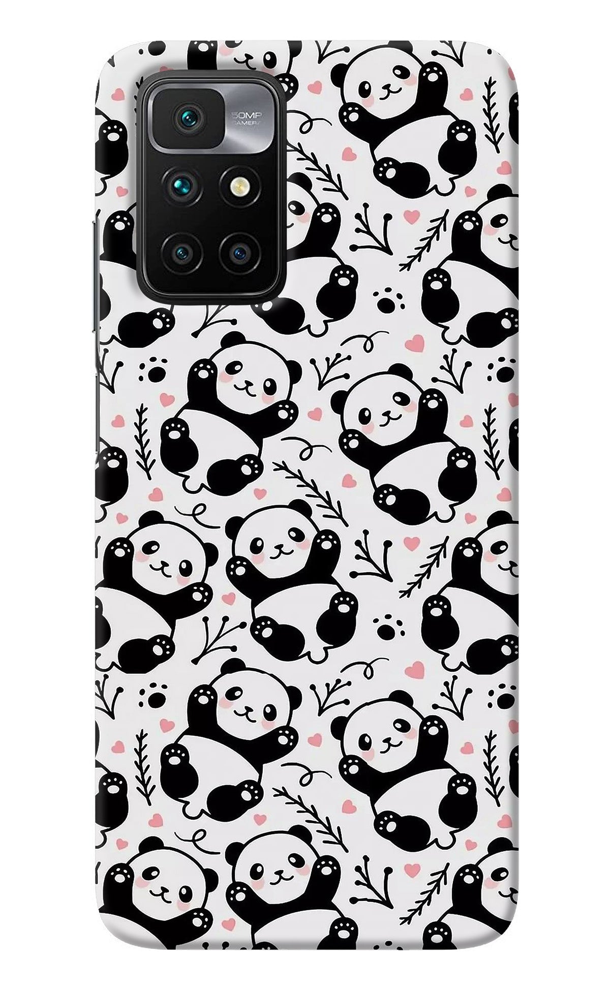 Cute Panda Redmi 10 Prime Back Cover