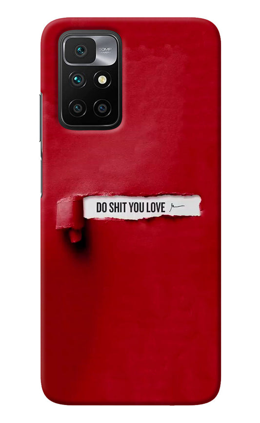 Do Shit You Love Redmi 10 Prime Back Cover