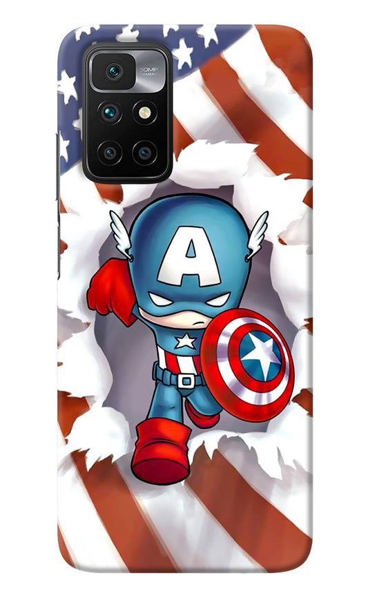 Captain America Redmi 10 Prime Back Cover