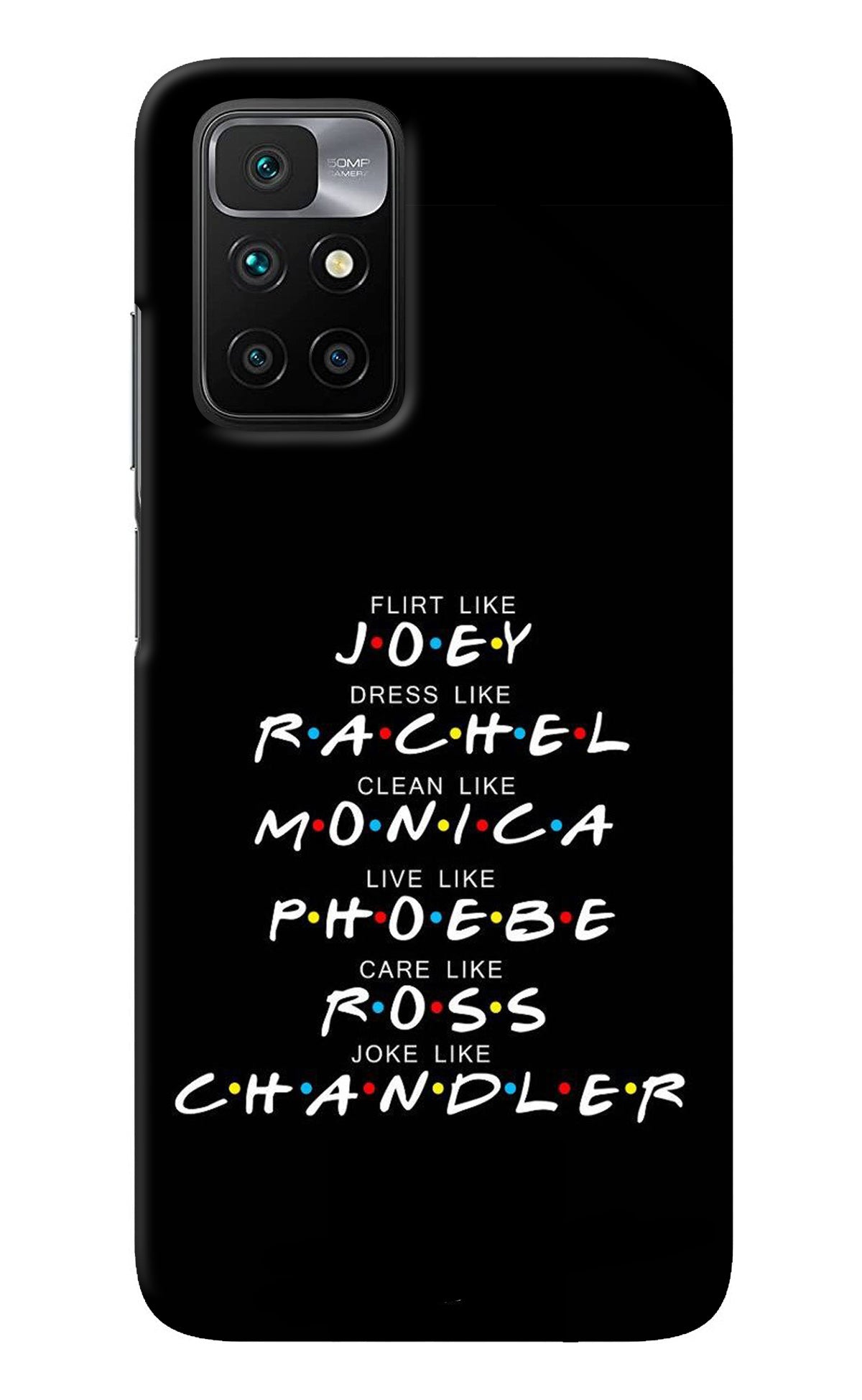 FRIENDS Character Redmi 10 Prime Back Cover