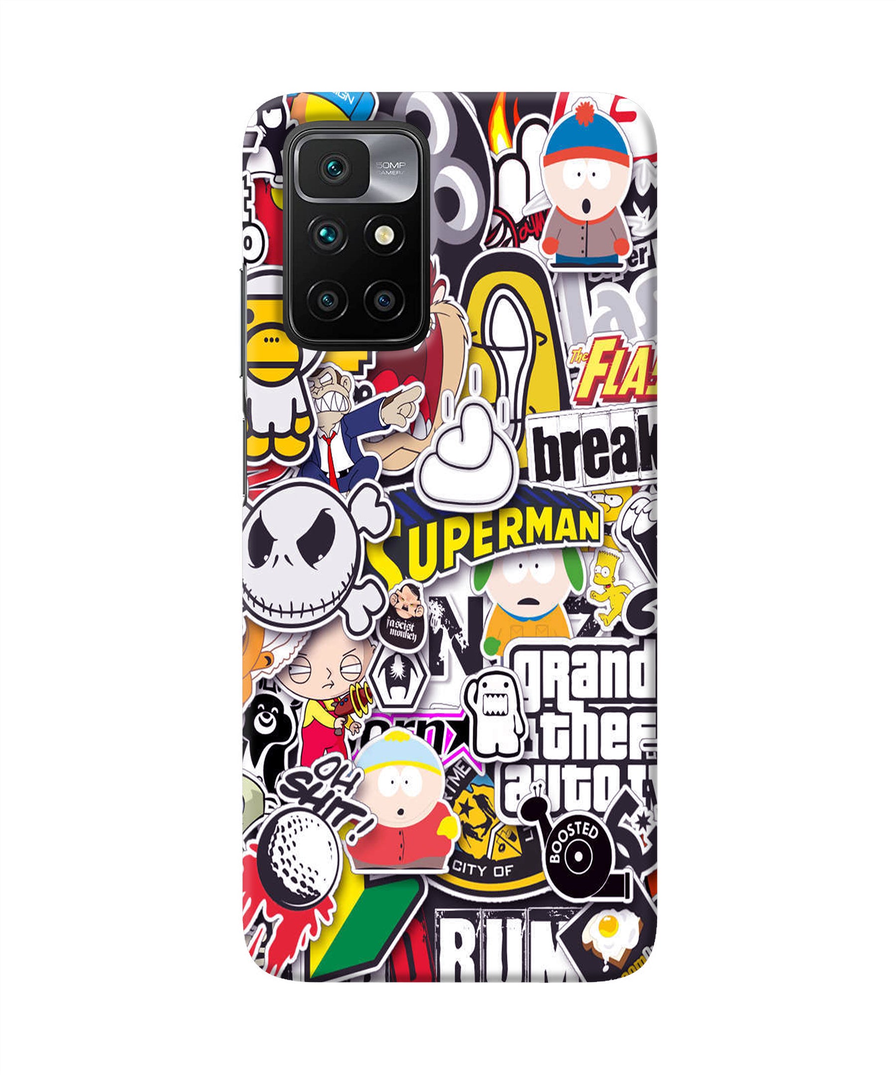 Sticker Bomb Redmi 10 Prime Back Cover