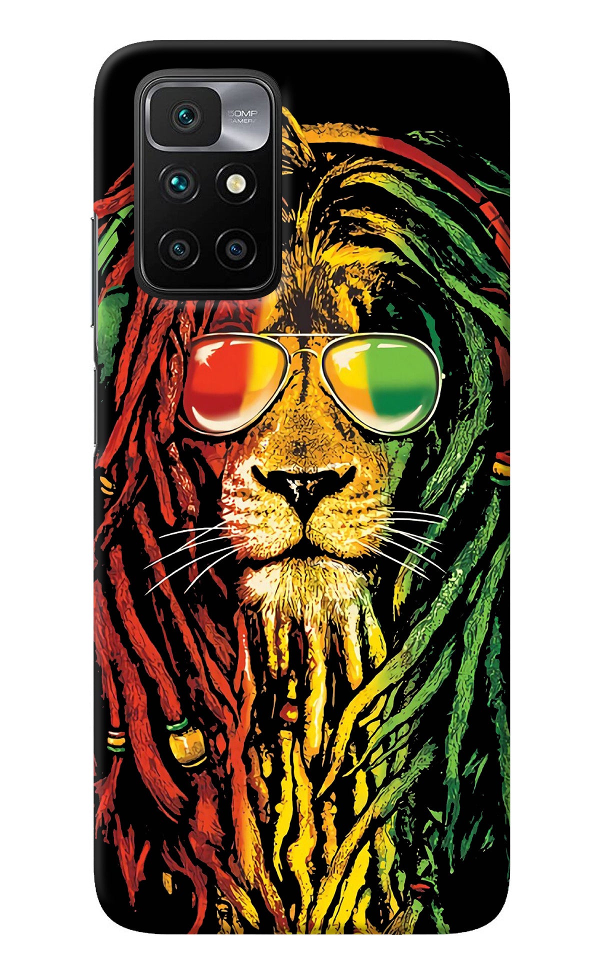 Rasta Lion Redmi 10 Prime Back Cover