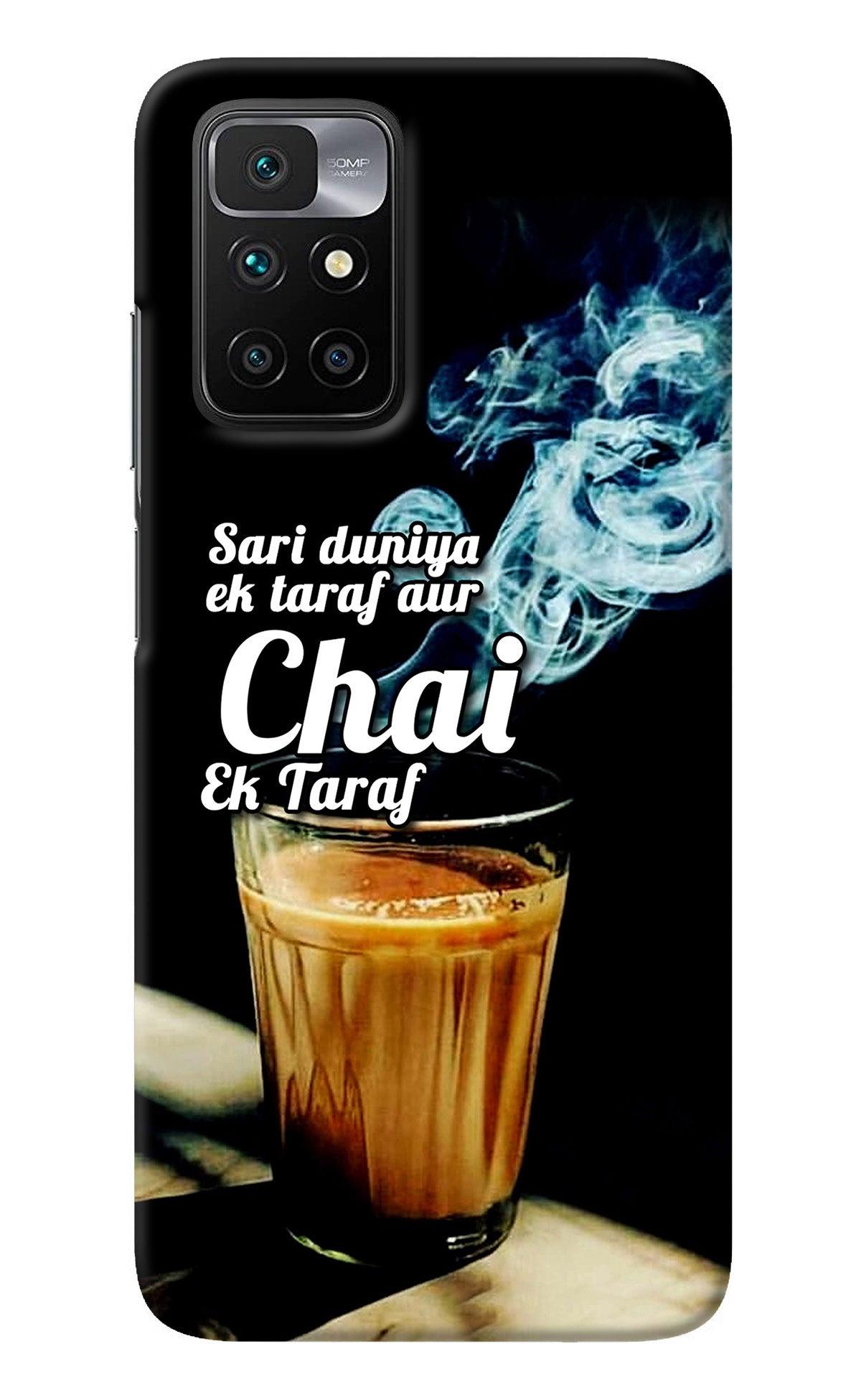 Chai Ek Taraf Quote Redmi 10 Prime Back Cover