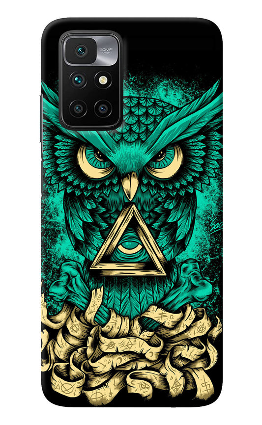 Green Owl Redmi 10 Prime Back Cover